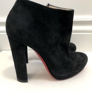 Christian Louboutin Rock and Gold Black Suede boots - 36.5
